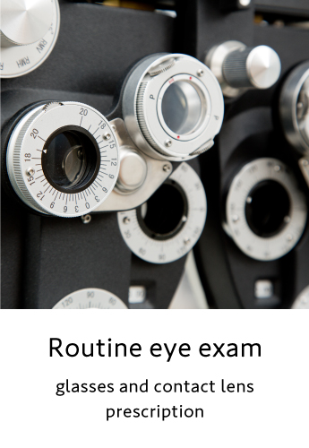 Routine eye exam
